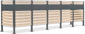 Kliko Ombouwen voor 5 afvalcontainers van 120 l of 240 l Breda CoverTech