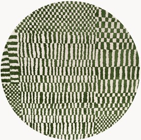 Rond in- & outdoor vloerkleed Berber, wasbaar