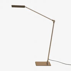 Valtyn Ijzeren Led Tafellamp Grijs – Chroom - Sklum