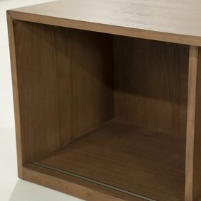 Eleonora Milo Eiken Tv-meubel Met Schuifdeuren 240 Cm Bruin - 240x42x43cm.