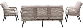 Garden Impressions Kalibo lounge dining set 4-delig - donker grijs