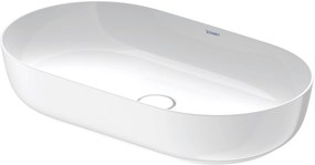 Duravit Luv ovale waskom incl. plug 70x40cm wit
