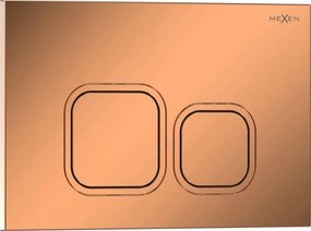 Mexen Tex 03 spoelknop, glanzend roze goud - 6103-09