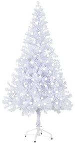 vidaXL Kunstkerstboom met LED's en standaard 230 takken 120 cm