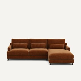 Chenille fluwelen hoekbank, Alwine