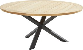 Showroommodel Prado dining tuintafel 160øx75 cm rond teak antraciet Taste 4SO