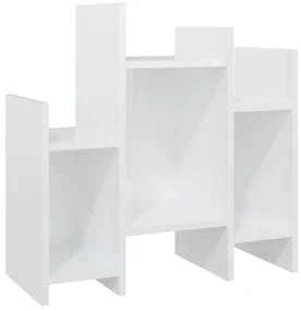 vidaXL Bijzetkast 60x26x60 cm spaanplaat hoogglans wit