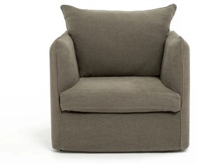 Fauteuil in dik stonewashed linnen, Neo Chiquito