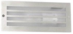 Moderne inbouwlamp staal IP44 - Hurricane