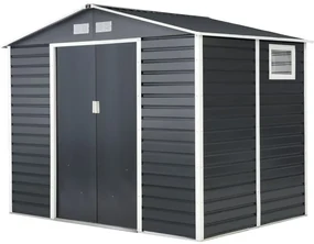 Metalen gereedschapshuisje Malmo 2,8 x 1,9 m Store Boss antraciet