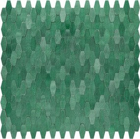 Zelfklevende Mozaïektegels Metaal | Picket 3D Donkergroen | 31×30 cm | Keuken, Bad &amp; WC
