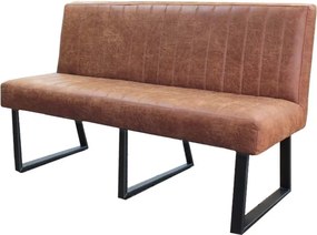 Eetkamerbank - Hengelo - leer Missouri cognac 03 - 160 cm
