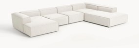 Modulaire U-bank Lennon uit bouclé
