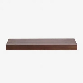 Venetian Zwevend Badkamermeubelset Van Teakhout Donker Teakhout & Zonder Wastafel & ↔︎ 80 Cm - Sklum