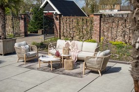 Garden Impressions Talara stoel bank loungeset 5-delig - Zand