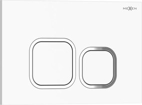 Mexen Tex 03 spoelknop, glanzend wit - 6103-01