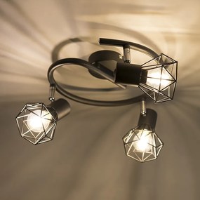 Smart spot zwart draai- en kantelbaar incl. 3 Wifi P45 - Mosh