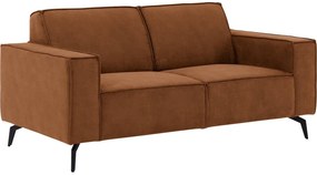 Goossens Hoekbank Hercules bruin, microvezel, 2-zits, modern design