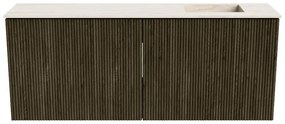 Mondiaz Joya DLux 100cm toiletmeubel shadow met wastafel faye rechts zonder kraangat meli