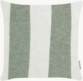 Decoratieve kussenhoes Rough Stripe van Nieuw-Zeelandse wol