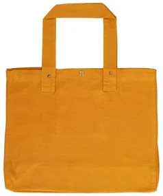 Shopper, bio-katoen, honinggeel, 38 x 22 x 44 cm