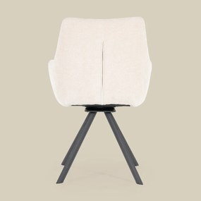 By-Boo Bliss Draaibare Eetkamerstoel Armleuningen Beige