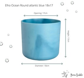 Pot Elho Ocean Round atlantic blue