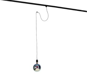 Hanglamp met rail ophanging zwart incl. LED G200 - Cavalux Industriele / Industrie / Industrial Minimalistisch E27 Binnenverlichting Lamp