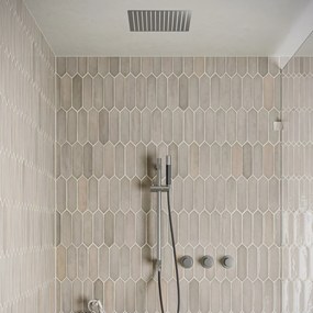 Saniclear Plus Pro inbouw regendouche met inbouw douchekop 30x30cm, glijstang en staafhanddouche RVS