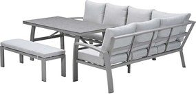 Garden Impressions Cameron lounge dining set 4-delig rechts - valley sand