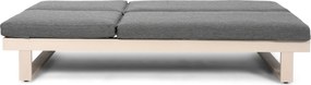 Lifestyle Garden Furniture Massimo Ligbed Met Kussen Loft/dark Grey Aluminium Taupe