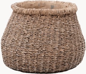 Handgemaakte bloempot Faux-Puff van beton, H 13 cm