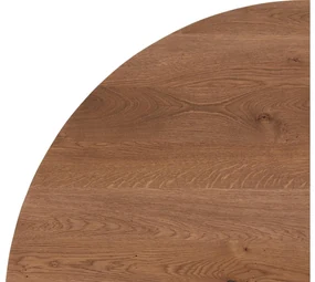 Goossens Eettafel Blade, Strak blad rond 120 x 120 cm 6 cm dik