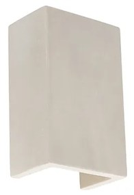 Industriële wandlamp grijs beton rechthoek - Meaux