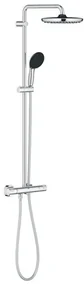 Grohe Vitalio Start 250 douchesysteem thermostatisch hoofddouche 1 straalsoort en handdouche 2 straalsoorten chroom 26677001