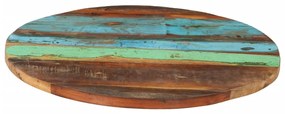 vidaXL Tafelblad rond 25-27 mm 60 cm massief gerecycled hout