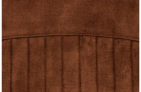 Goossens Eetkamerstoel Sturdy Velvet bruin velvet stof met armleuning, urban industrieel