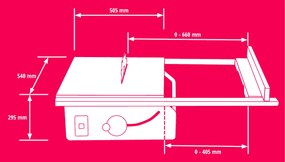 Einhell TE-TS 254 T Zaagtafel - 1800 Watt