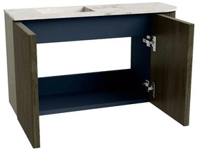 Mondiaz Joya DLux 70cm toiletmeubel ronding rechts shadow met wastafel faye links 1 kraangat frappe