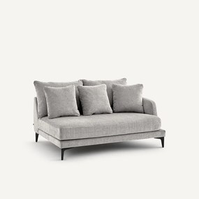 Halve bank, 2zit van polyestermix, MODERNISTE