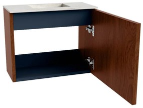 Mondiaz Joya DLux 50cm toiletmeubel ruby met wastafel faye midden zonder kraangat opalo