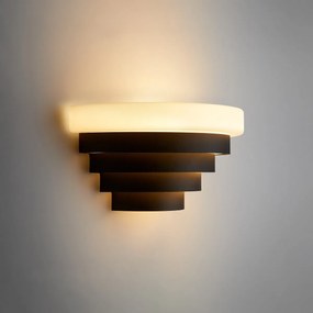 Wandlamp van ijzer en opaline, STERS
