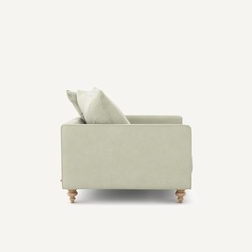 Fauteuil stonewashed fluweel, Lazare