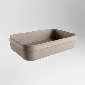 Mondiaz Arvo Solid Surface waskom 55x38cm smoke
