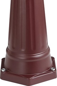 Klassieke buitenlantaarn donker rood 213cm IP44 - Havana