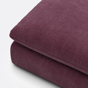 Poef voor modulaire bank, in gestructureerde stof, Malo