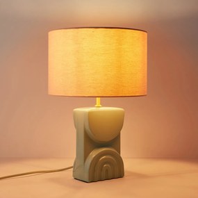 Lamp in keramiek en linnen, Topia