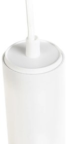 Design hanglamp wit incl. rail adapter 1-fase - Slimline Tuba small Modern GU10 cilinder / rond Binnenverlichting Lamp