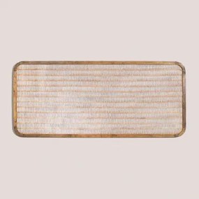 Yulara Hoofdeinde Voor Bed Van 150 Cm In Mangohout 150 Cm & Natuurlijk - Wit - Sklum