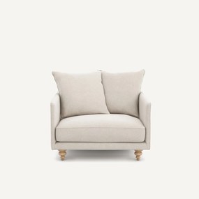Fauteuil, in gemêleerd canvas, LAZARE